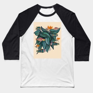 Weird Fish Feeding Baseball T-Shirt